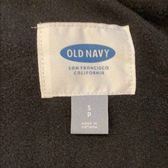 Old navy Black fleece lines puffer vest SMALL - Picture 7 of 8